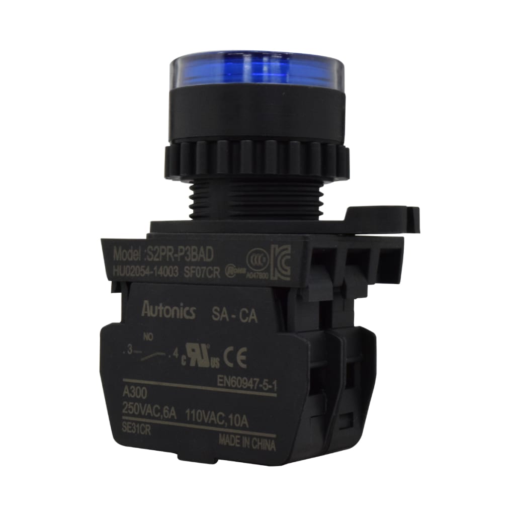 16 PULS PLAST NA + LED AZUL 12-24 VDC/AC 22mm