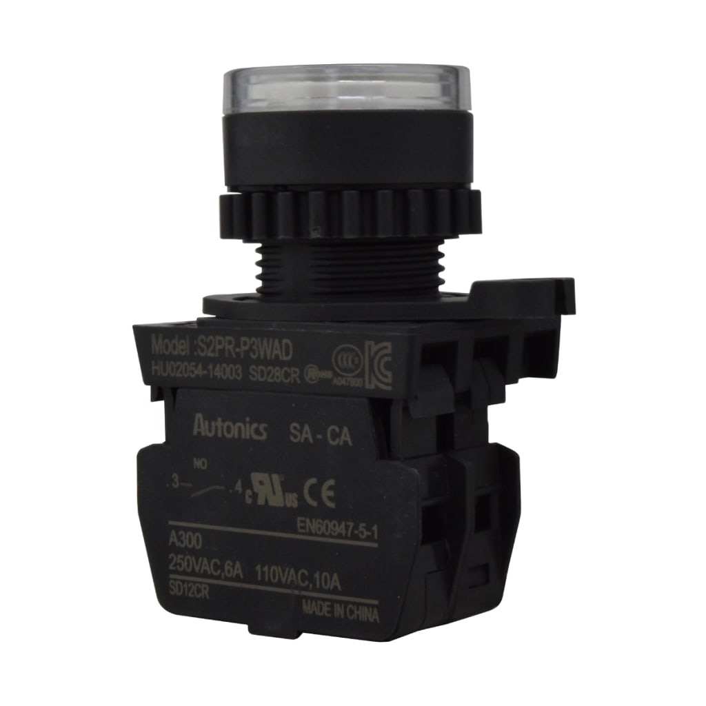22 PULS PLAST NA + LED BLANCO 12-24 VDC/AC 22mm