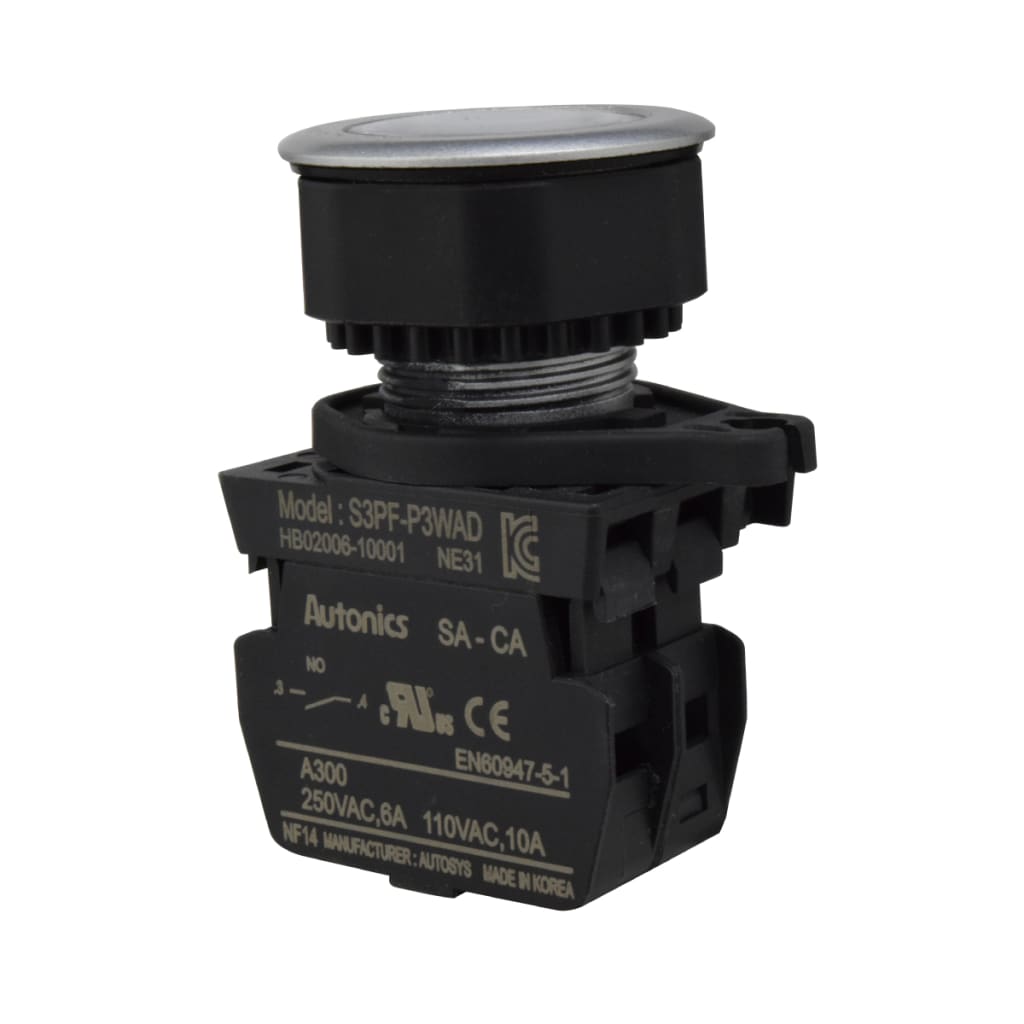 45 PULS PLAST NA + LED BLANCO 12-24 VDC/AC 30mm