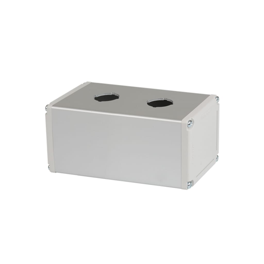 CAJA CUADRADA 2H 22mm ALUMINIO