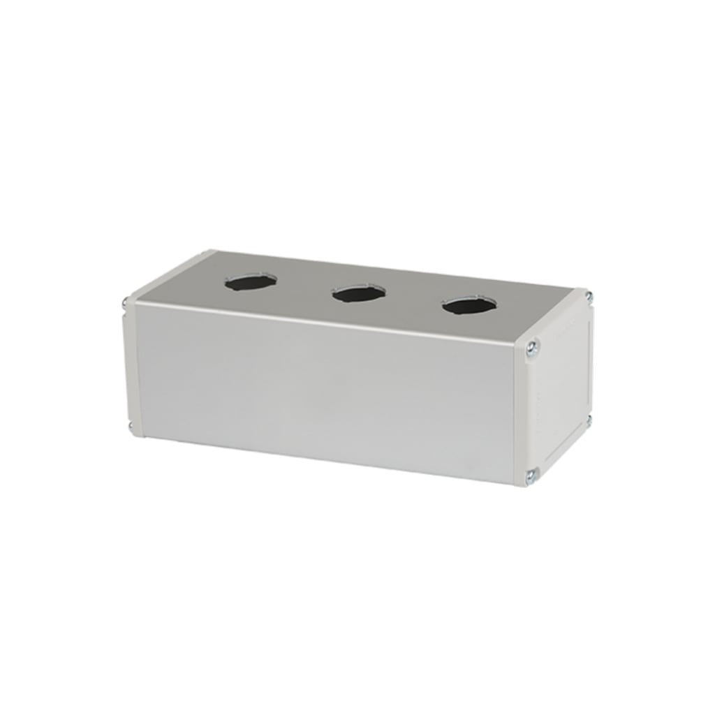 CAJA CUADRADA 3H 22mm ALUMINIO