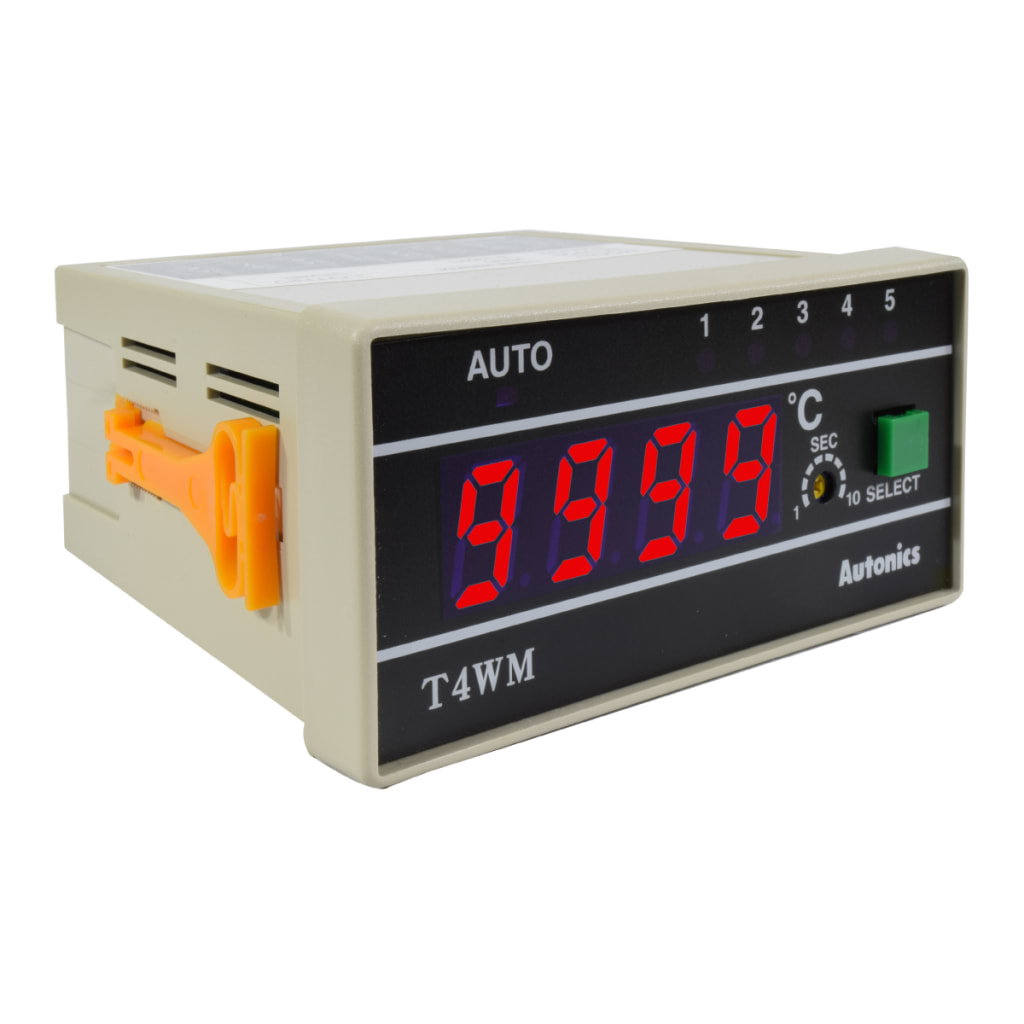 INDICADOR 5 ZONAS Pt-100 0-399¦C 48X96 110/220VAC