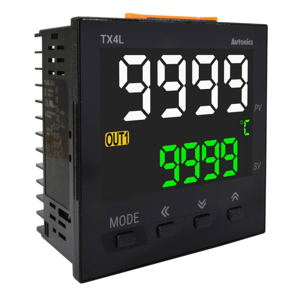 CONTROLADOR DE TEMPERATURA TX4 96X96 SALIDA SSR, 2 EVENTOS, ALIMENTACION 100-240 VAC.