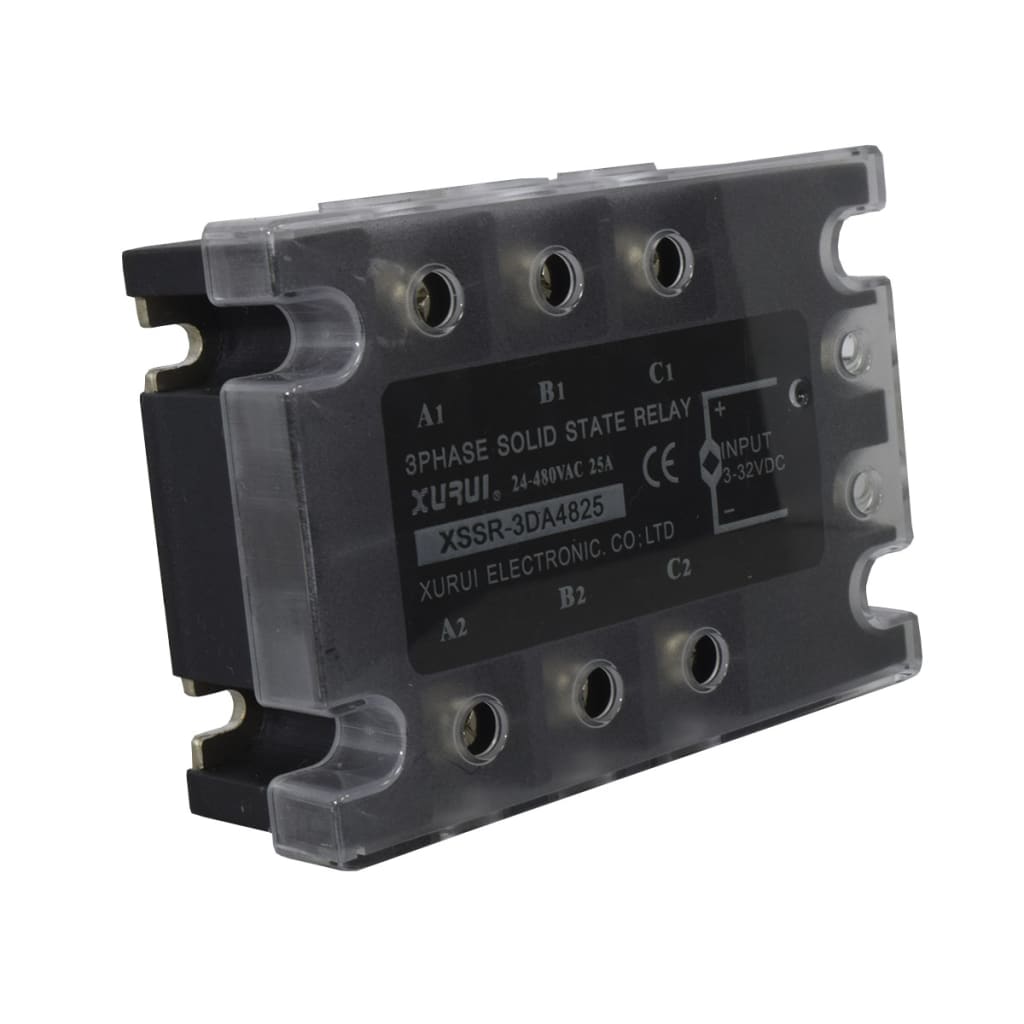 SSR TRIF 25A 3-32VDC 480VAC C/TAPA Y LED IND SERIE W3