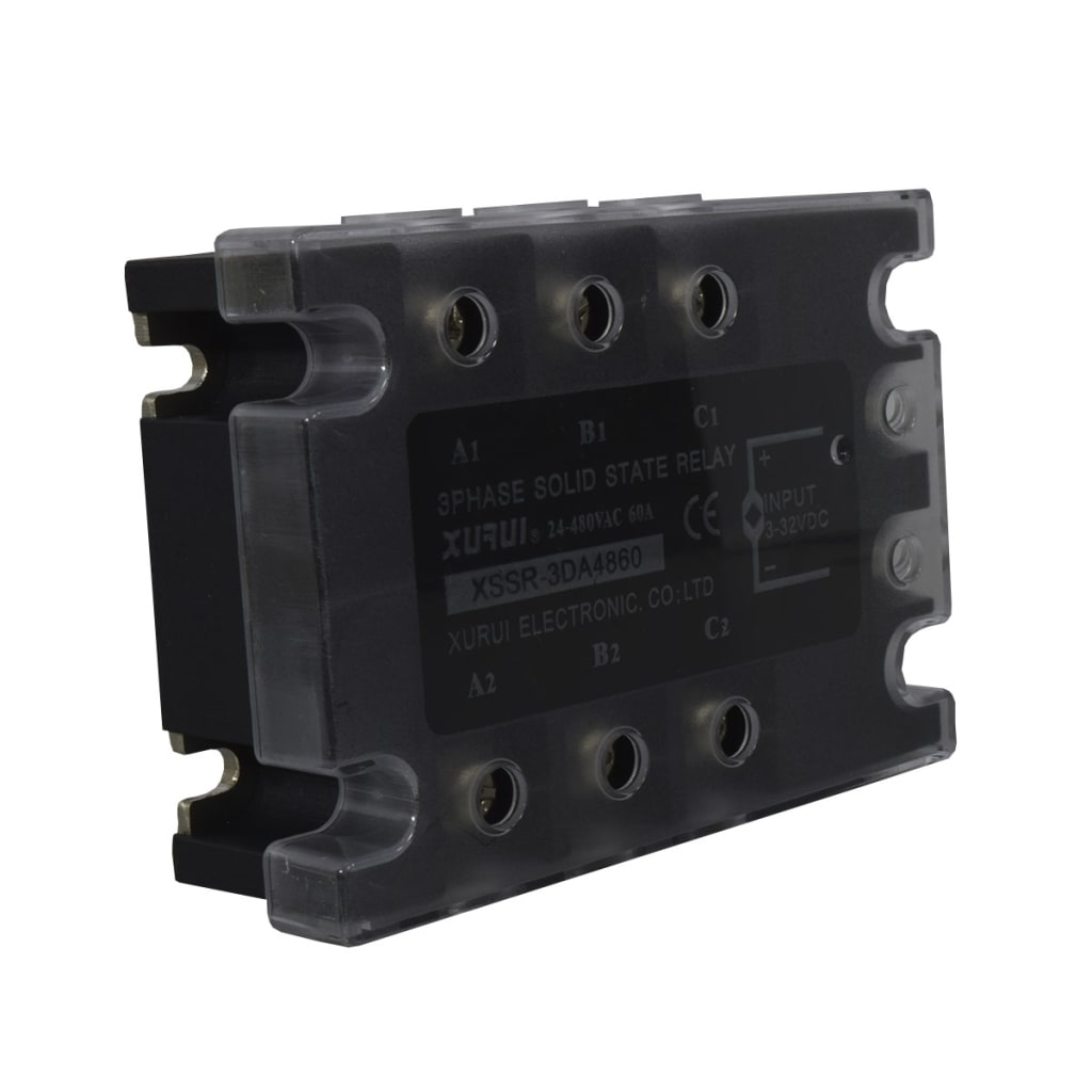 SSR TRIF 60A 3-32VDC 480VAC C/TAPA Y LED IND SERIE W3