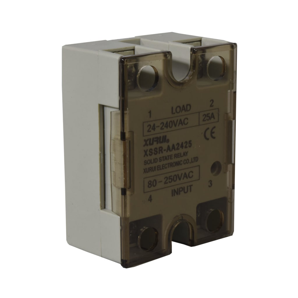 SSR 25A 80-250VAC 240VAC C/TAPA Y LED IND SERIE W1