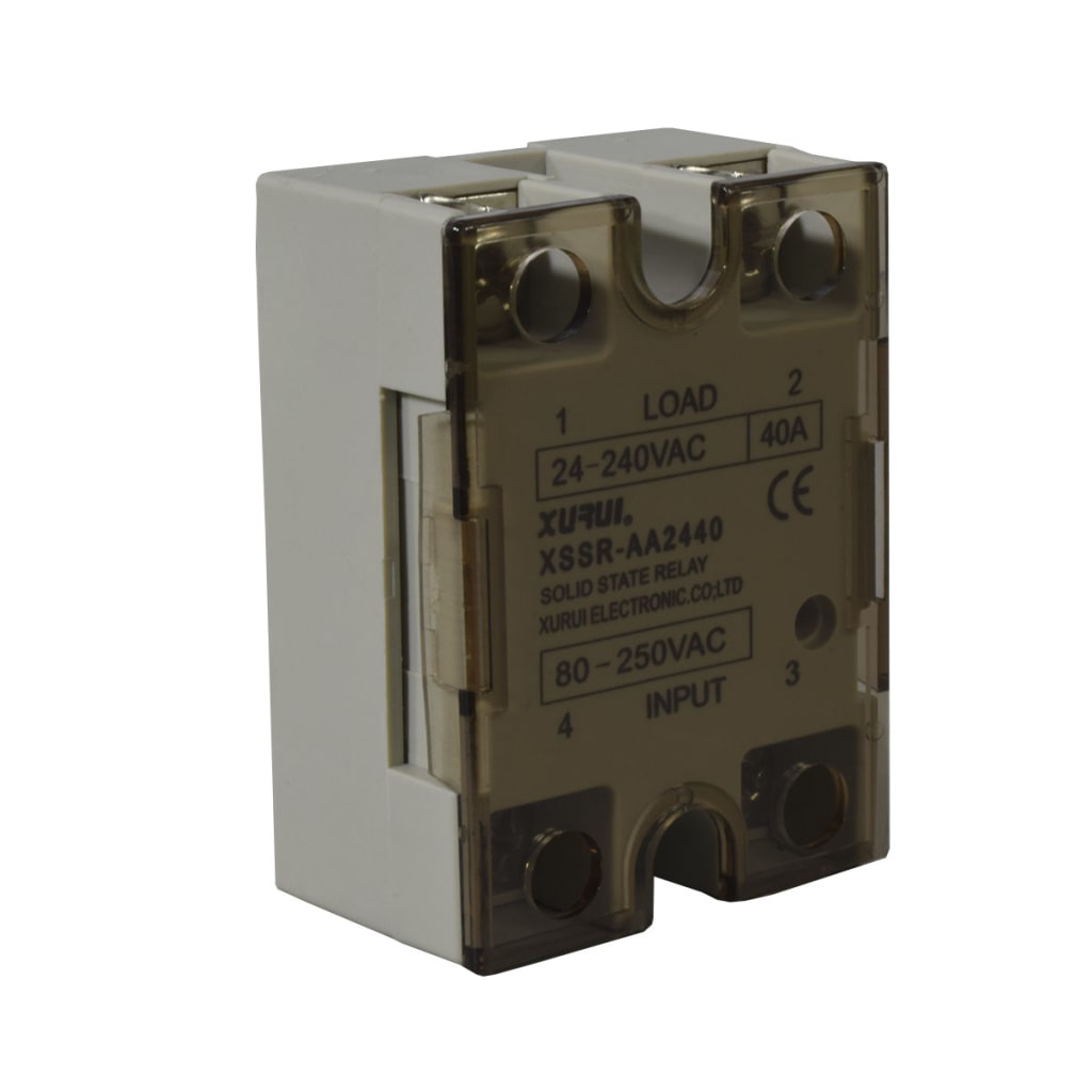 SSR 40A 80-250VAC 240VAC C/TAPA Y LED IND SERIE W1