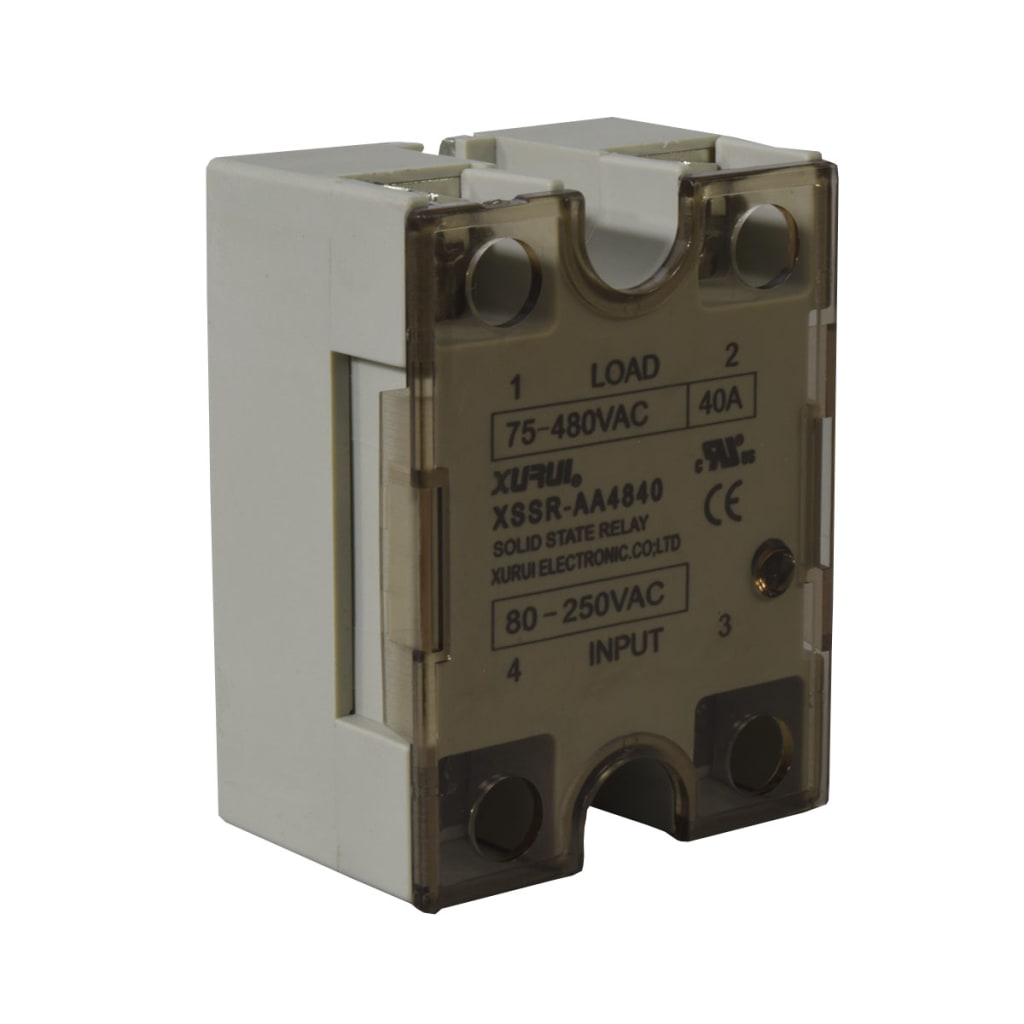 SSR 40A 80-250VAC 480VAC C/TAPA Y LED IND SERIE W6