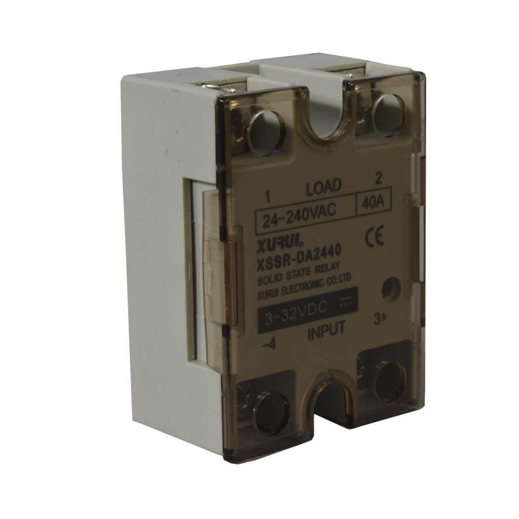 SSR 40A 3-32VDC 240VAC C/TAPA Y LED IND SERIE W1