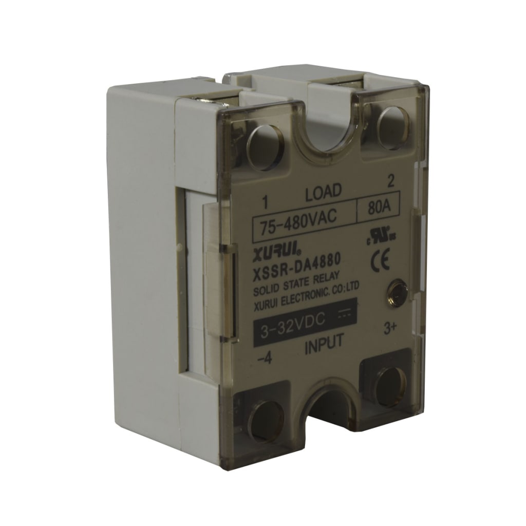 SSR 80A 3-32VDC 480VAC C/TAPA Y LED IND SERIE W6