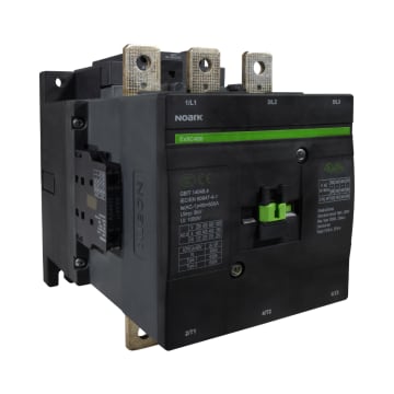 CONTACTOR 400A AC-3, 2 AX-NO, 2 AX-NC,  CONTROL A 220VAC/DC 50/60HZ.