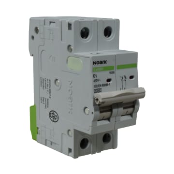 BREAKER 2X 1A, 10KA CURVA C, 230/400 VAC, IEC