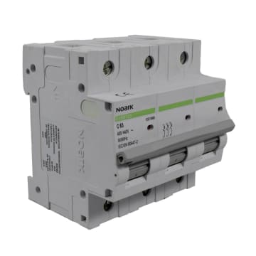 BREAKER PARA RIEL 3X 63A,  CURVA C,  240/400 VAC,  ICU=25KA, ICS=20KA.