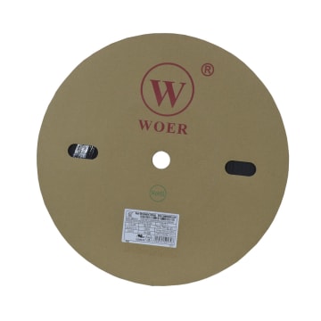 TERMOENCOGIBLE NEGRO 10mm ROLLO/100M UL T125°C