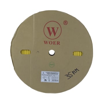 TERMOENCOGIBLE AMARILLO 35mm ROLLO/50M UL T125°C