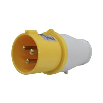 CLAVIJA AEREA 16A 110VAC 2P+T AMARILLO