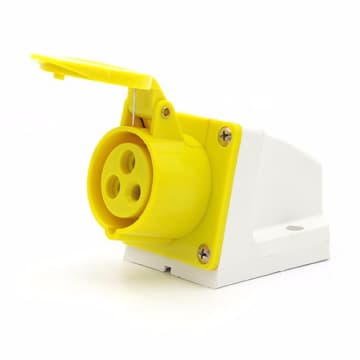 TOMA SOBREPONER 16A 110VAC 2P+T AMARILLO