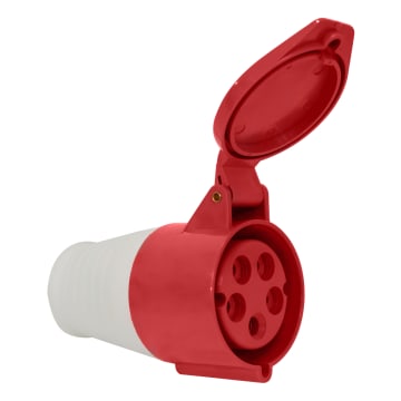 TOMA AEREA 32A 220-380/240-415VAC ROJO