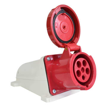TOMA SOBREPONER 63A 220-380/240-415VAC ROJO