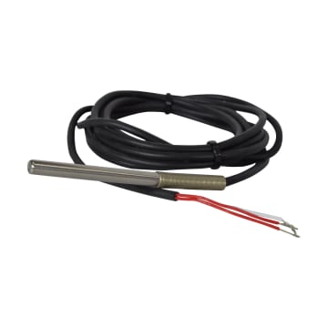 PT-100 BULBO RECTO 50 MM X 5MM DIAMETRO, SS 316, CABLE 2 MT SILICONA