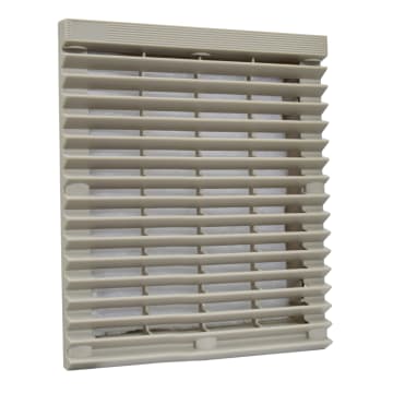 PROTEC PLAST C/FILT 205X205mm ABS GRIS