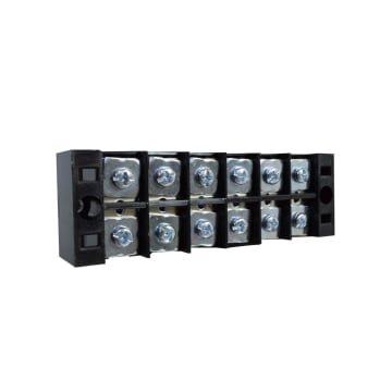 REGLETA TB C/TAPA 6P 45A/600V X 20 UNID