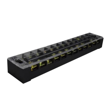 REGLETA TB C/TAPA 12P 25A/600V X 25 UNID