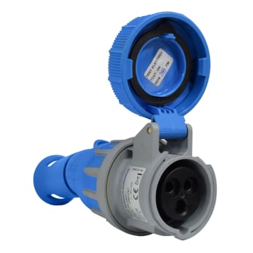 TOMA AEREA ROT-SECC 3X16A 220V 6H IP66/67/68/69 AZUL XCEE