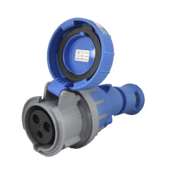 TOMA AEREA ROT-SECC 3X32A 220V 6H IP66/67/68/69 AZUL XCEE