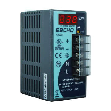 FUENTE SW 12VDC/50W RIEL 90-264V