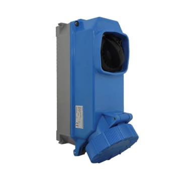 BASE CON INTERR GRP S/PONER TAIS 3X32A 230V 6H IP67 AZUL