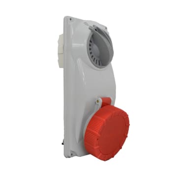 BASE CON INTERR 5X16A 400V 6H IP67 ROJA