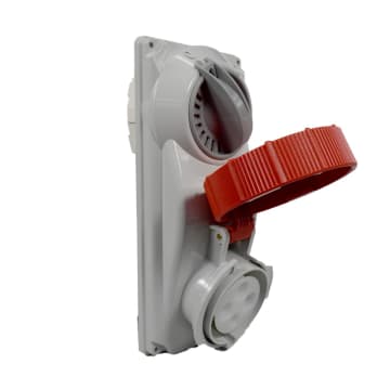BASE CON INTERR 4X32A 400V 6H IP67 ROJA