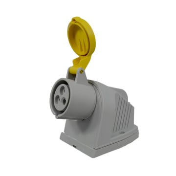 TOMA S/PON 3X16 A 110V IP44 90º AMARILLO