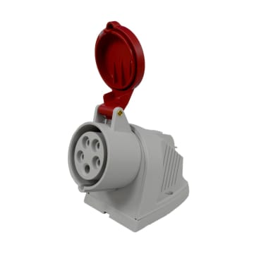 TOMA S/PON 5X16 A 400V IP44 90º ROJO