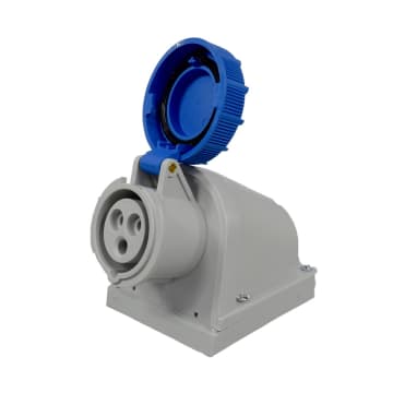 TOMA S/PON 3X16 A 230V IP67 90º AZUL