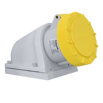 TOMA S/PON 3X32 A 110V IP67 90º AMARILLA
