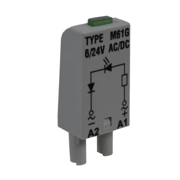 MODULO PILOTO 6-24 VAC/DC VERDE REL