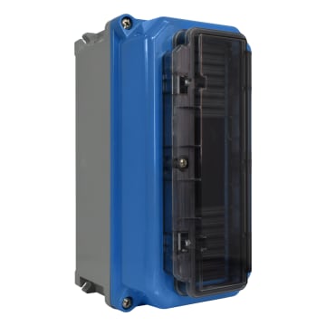 CAJA DE DERIVACIÓN MODULAR SERIE TAIS IP67 RESINA TERMOENDURECIDA TAPA TRANSPARENTE CAPACIDAD 9 MODULOS