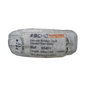 CABLE SILICONADO FV 18AWG UL X 1 ROLLO DE 100 M