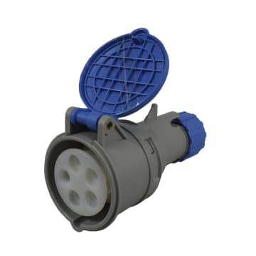 TOMA AEREA 5X16A 230V 9H IP44 AZUL