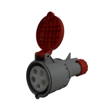 TOMA AEREA 5X32A 400V 6H IP44 ROJA