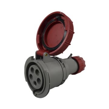TOMA AEREA 5X32A 400V 6H IP67 ROJA