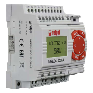 MINI-PLC DC 8 IN/4Q + LCD