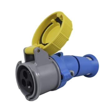 TOMA AEREA 3X16A 110V 4H IP66/67/68/69 AMARILLA XCEE