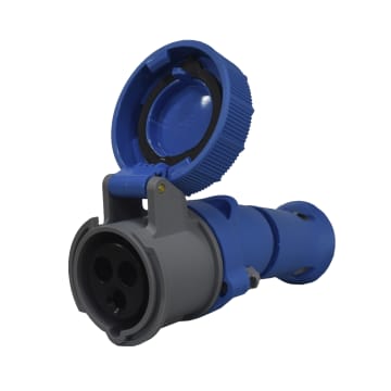 TOMA AEREA 3X16A 220V 6H IP66/67/68/69 AZUL XCEE