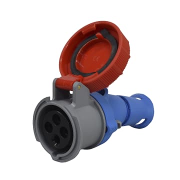 TOMA AEREA 4X16A 400V 6H IP66/67/68/69 ROJA XCEE