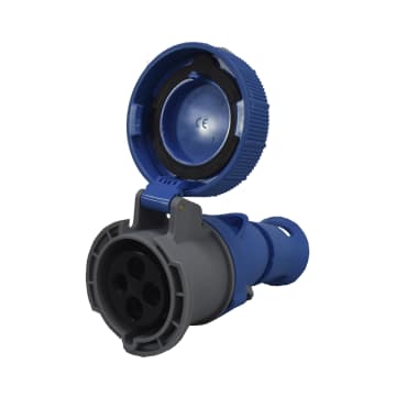 TOMA AEREA 4X32A 220V 9H IP66/67/68/69 AZUL XCEE