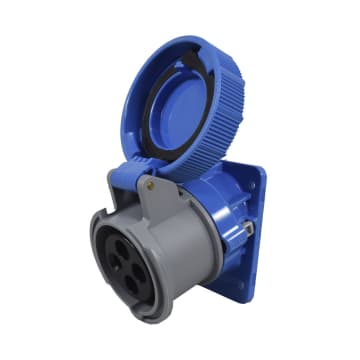 TOMA INCRUSTAR INCLI 4X16A 220V 9H IP66/67/68/69 AZUL XCEE