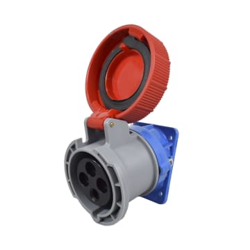 TOMA  INCRUSTAR INCLI 4X32A 400V 6H IP66/67/68/69 ROJA XCEE
